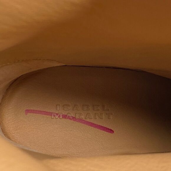 Isabel Marant Miyako 90MM Suede Cone-Heel Booties size 36 - Picture 9 of 12